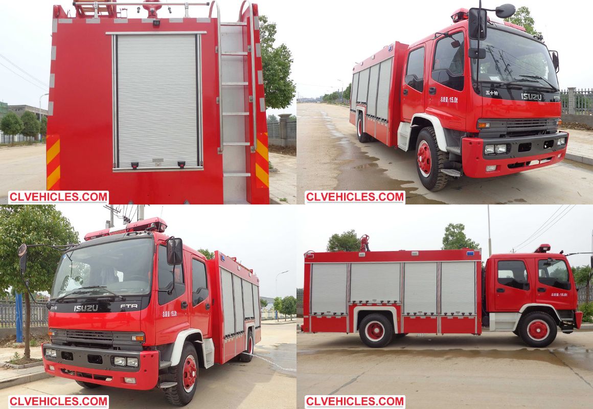 ISUZU foam tank fire fighting truck